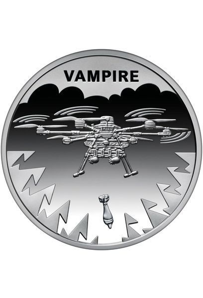Монета Українська бавовна. БПЛА "Vampire"` у сувенірному пакованні 2801125056 фото
