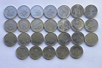 Повний набір монет 10 гривень 26 штук ЗСУ і області 3191054392 фото